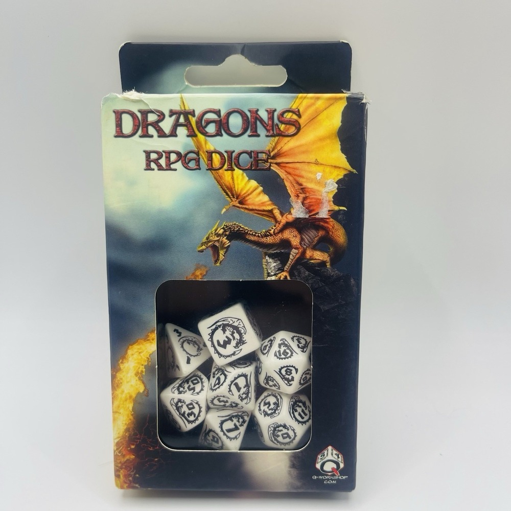 Q Workshop Dragons RPG Modern Dice Set (7)